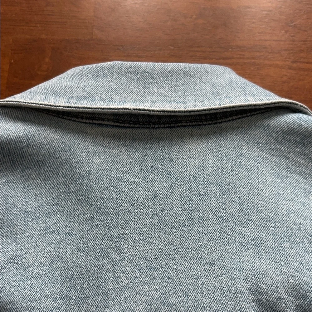 Lauren Conrad Light Blue Denim With Tie Women's Jacket size xl - Picture 9 of 10